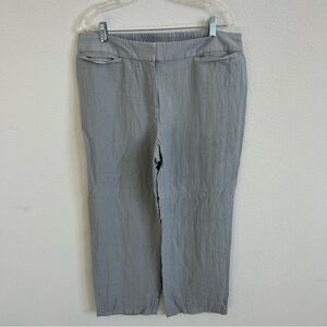 Chico's Travelers Collection Light Gray Pants